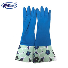 NMSAFETY Color customizable kitchen washing long latex free rubber glove household waterpoof cleaning safety work gloves